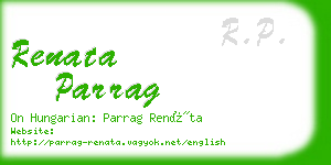 renata parrag business card